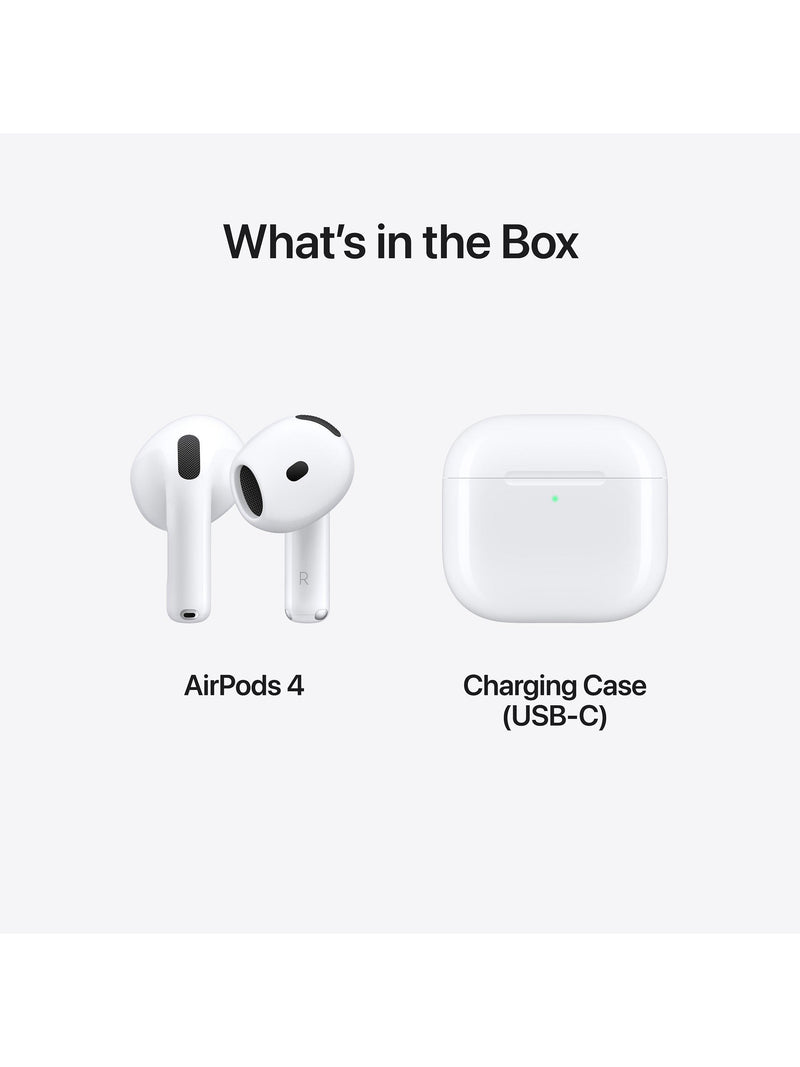 Apple AirPods 4 wireless earbuds USB-C case (British brand)
