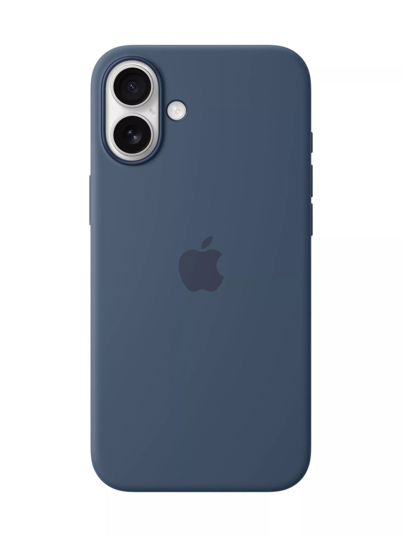 Apple iPhone 16 Plus Silicone Case with MagSafe, Denim