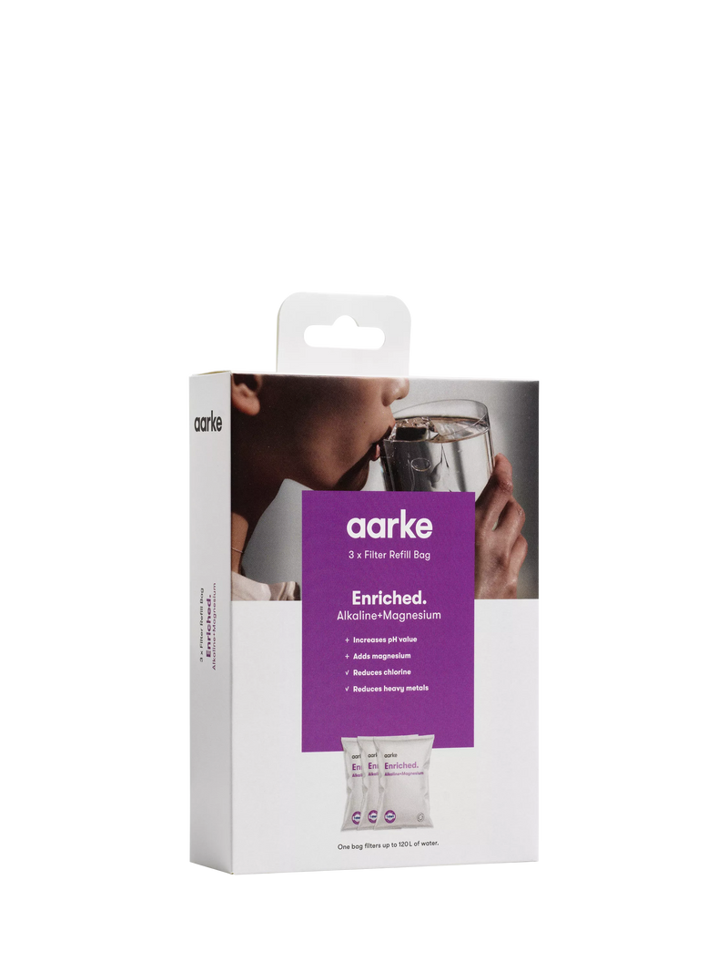 Aarke enriched water filter refill granules pack of 3 - British product