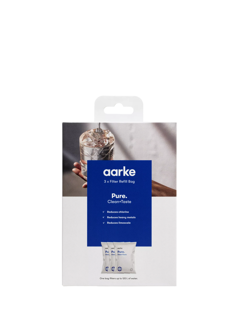 Aarke water filter refill granules pack of 3 - British product