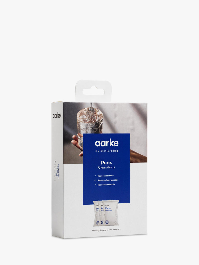 Aarke water filter refill granules pack of 3 - British product
