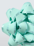 John Lewis bow and tag set aqua blue green (British brand)