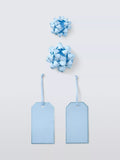 John Lewis bow and tag set in light blue, UK version