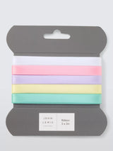 John Lewis John Lewis Pastel Gift Ribbons, 2m, Set of 5- Buy online at McGrocer