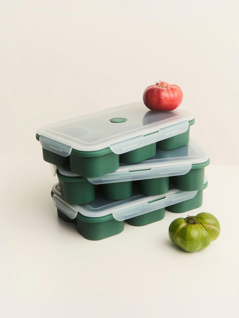 John Lewis x Deliciously Ella silicone food storage cube tray small 6 x 125ml, UK version