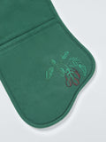 John Lewis Deliciously Ella cotton double oven glove green, imported from the UK