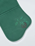 John Lewis Deliciously Ella cotton double oven glove green, imported from the UK