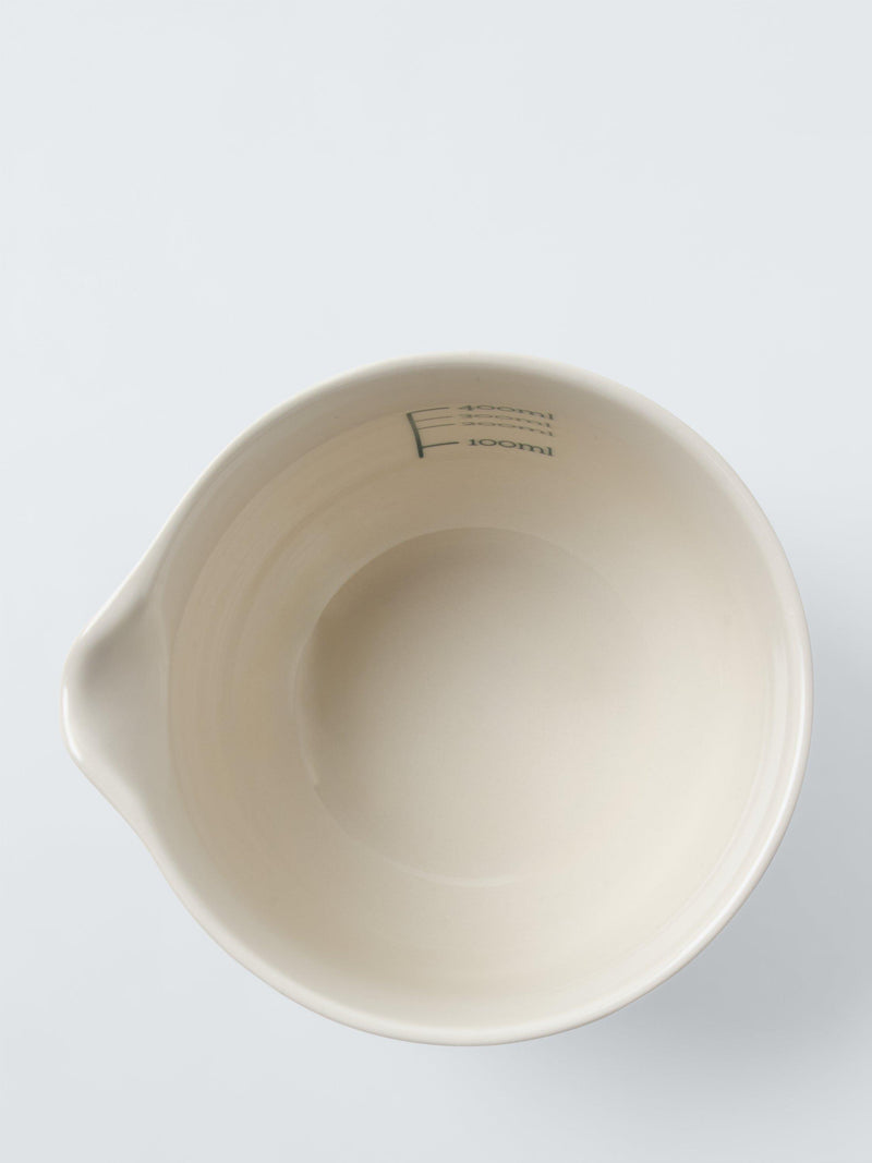John Lewis x Deliciously Ella fine china mixing jug stone 400ml - British product