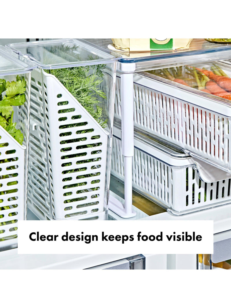 OXO Herb Keeper white clear kitchen storage (British brand)