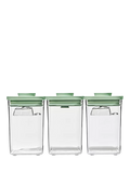 OXO POP storage containers set of 3 1L (British brand)