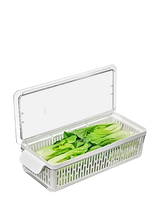 John Lewis OXO Long Produce Saver Fridge Storage Bin- Buy online at McGrocer