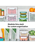 OXO long produce saver storage bin for vegetables, UK version