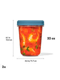 OXO Twist & Stack storage containers set of 2 900ml, UK version