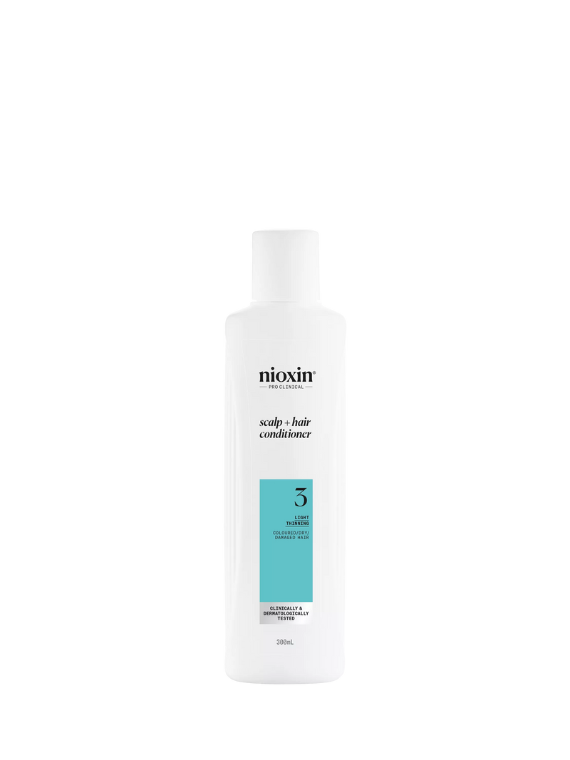Nioxin hair conditioner for coloured, dry, damaged hair with light thinning, imported from the UK