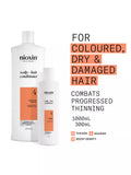 Nioxin scalp and hair thickening conditioner for coloured or dry damaged hair with progressed thinning, 300ml, imported from the UK