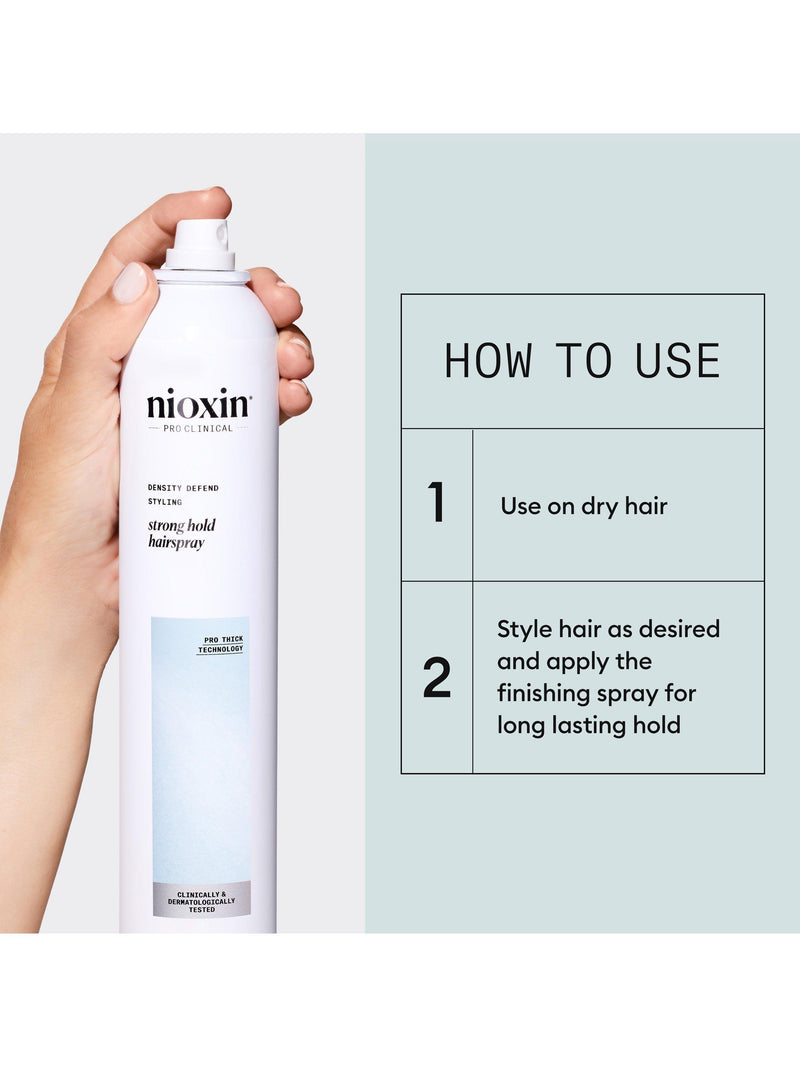 Nioxin Strong Hold hairspray 300ml, UK version