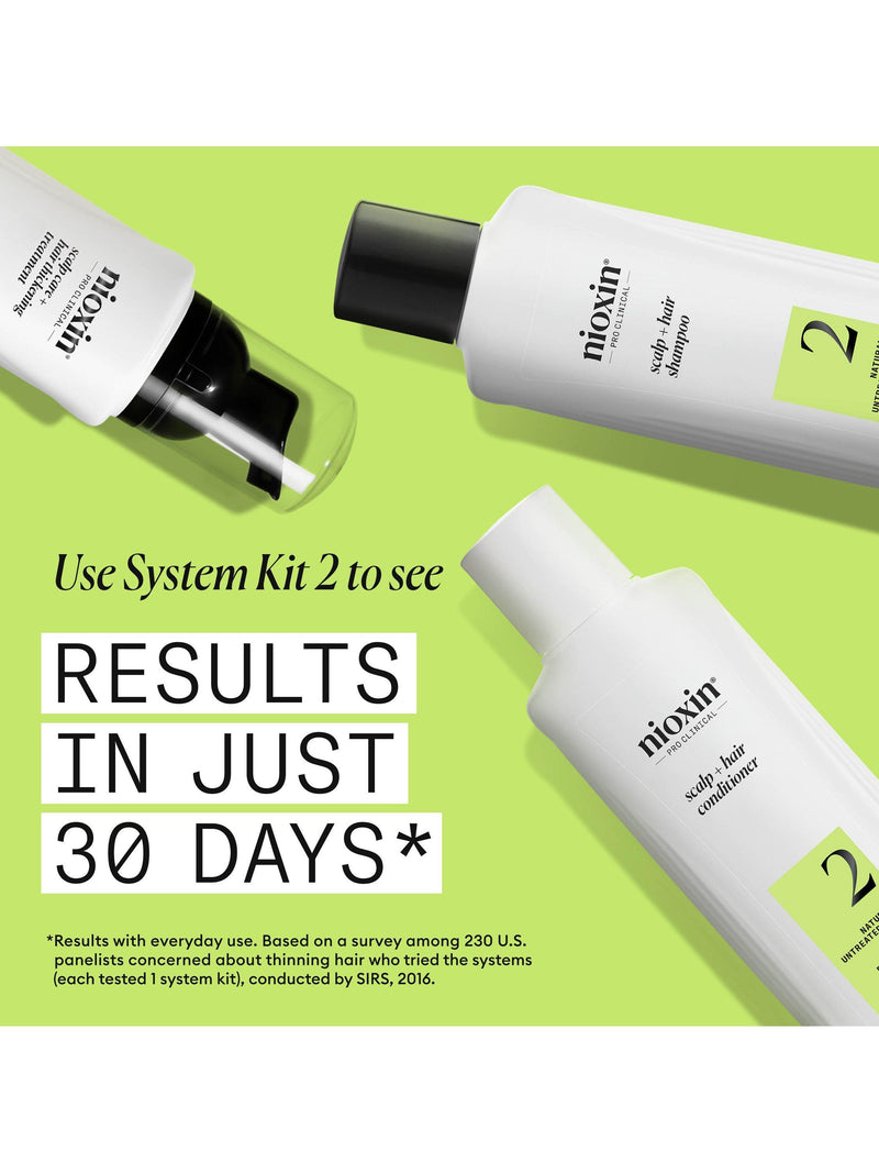 Nioxin scalp and hair thickening treatment for natural hair with progressed thinning, 100ml, imported from the UK