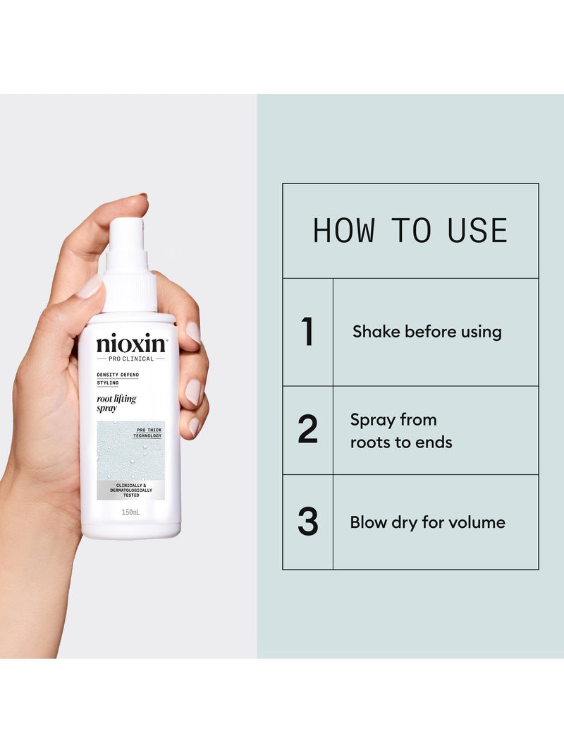 Nioxin root lifting hair thickening spray 150ml (British brand)