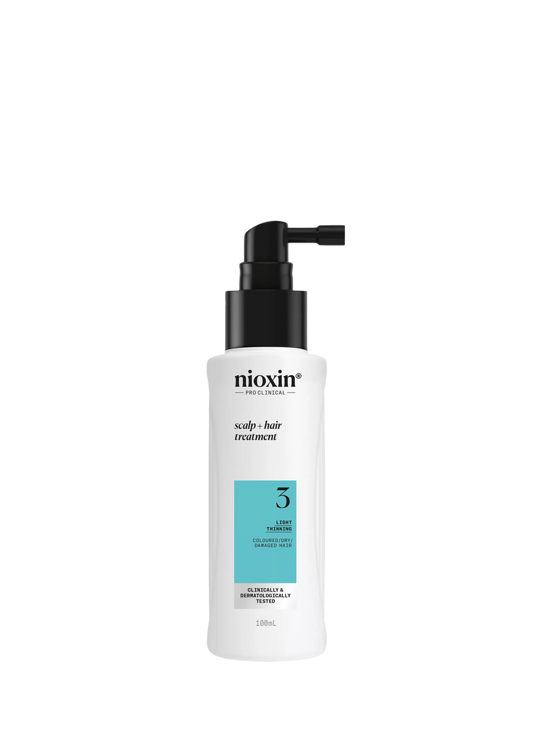 Nioxin hair thickening serum for coloured or dry damaged hair with light thinning 100ml, imported from the UK