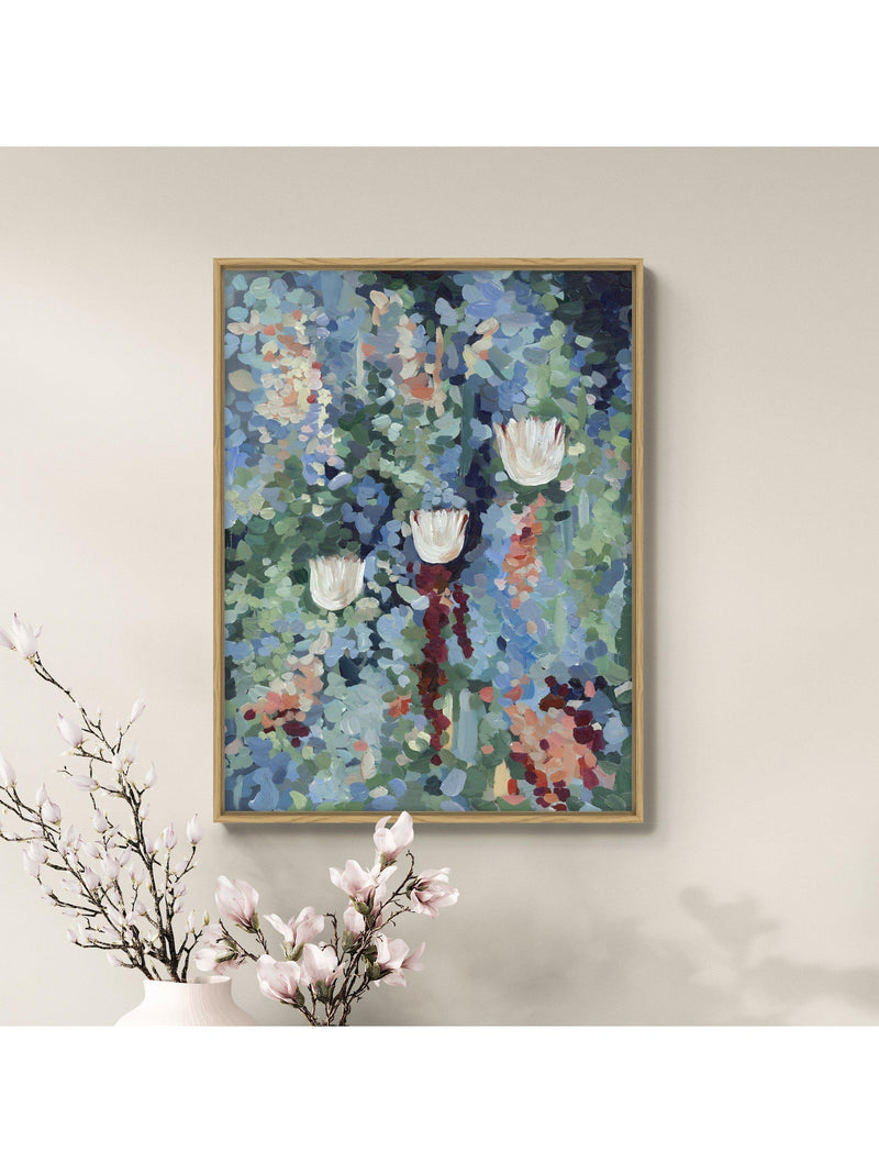 John Lewis Harlie Briggs blue canvas print Down by the Lake, imported from the UK