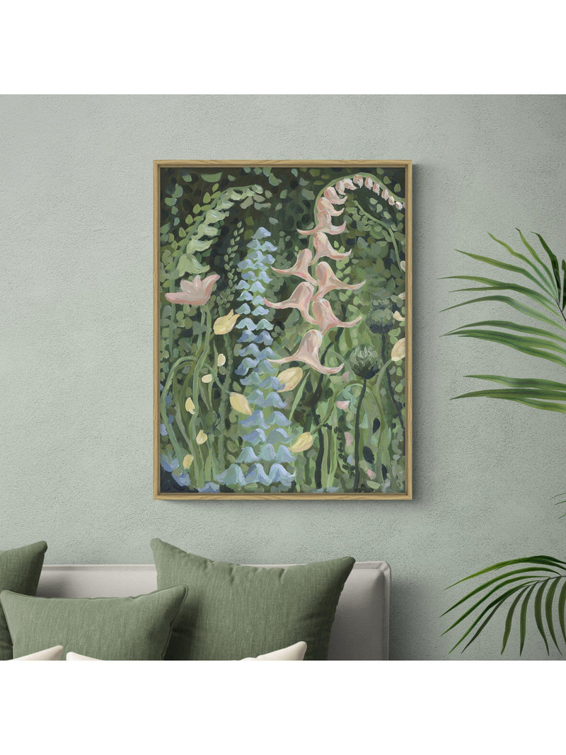 John Lewis framed canvas print blue spring scene 83x64cm - British product