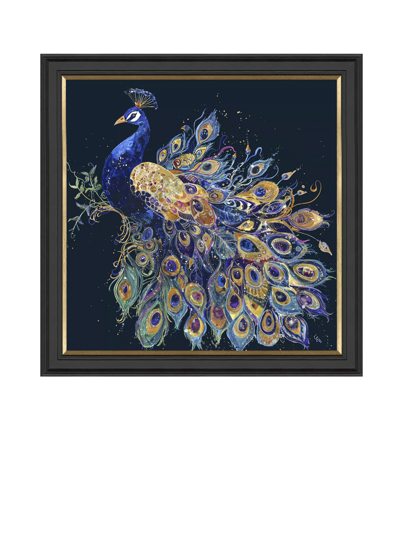 John Lewis peacock framed print Opulent 79x79cm - British product