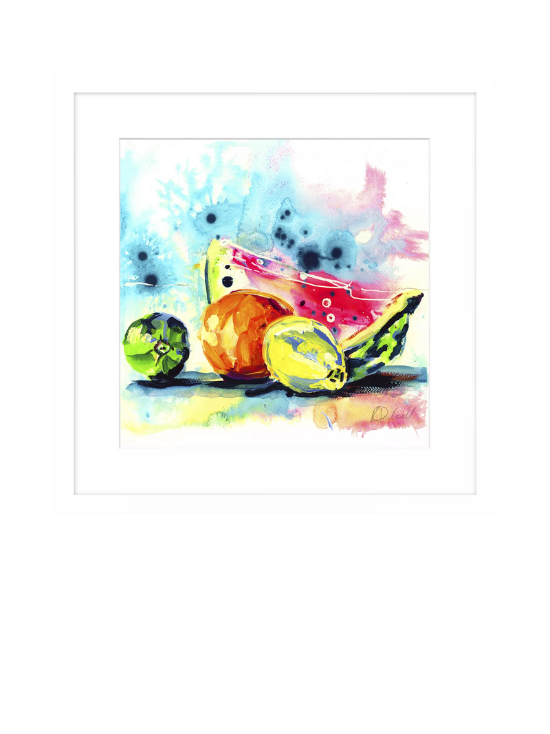 John Lewis framed fruit print 53.5cm square, imported from the UK
