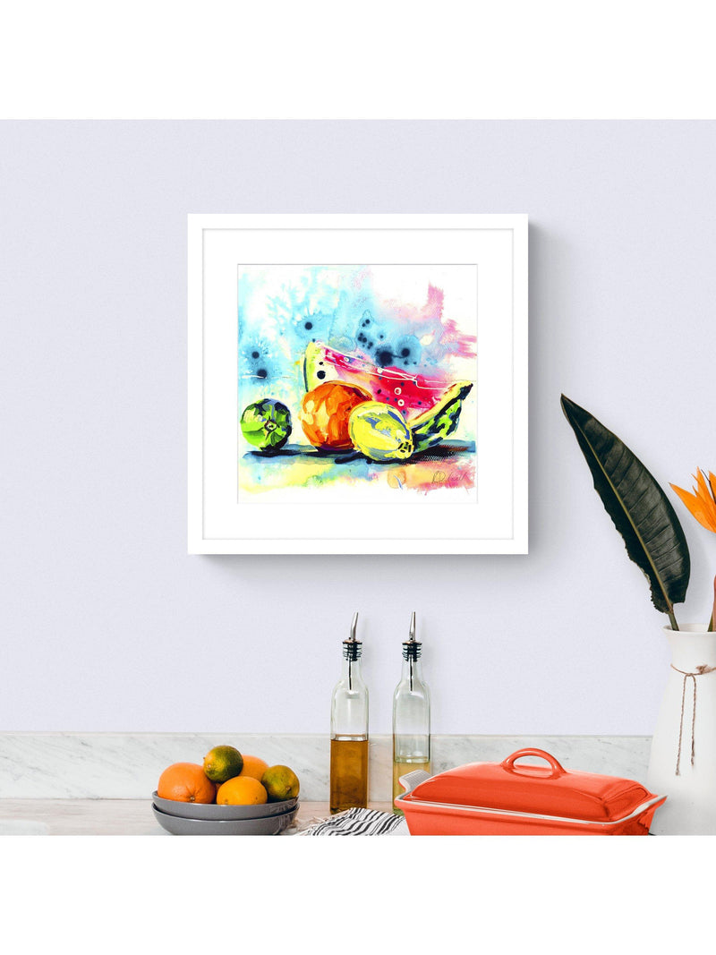 John Lewis framed fruit print 53.5cm square, imported from the UK