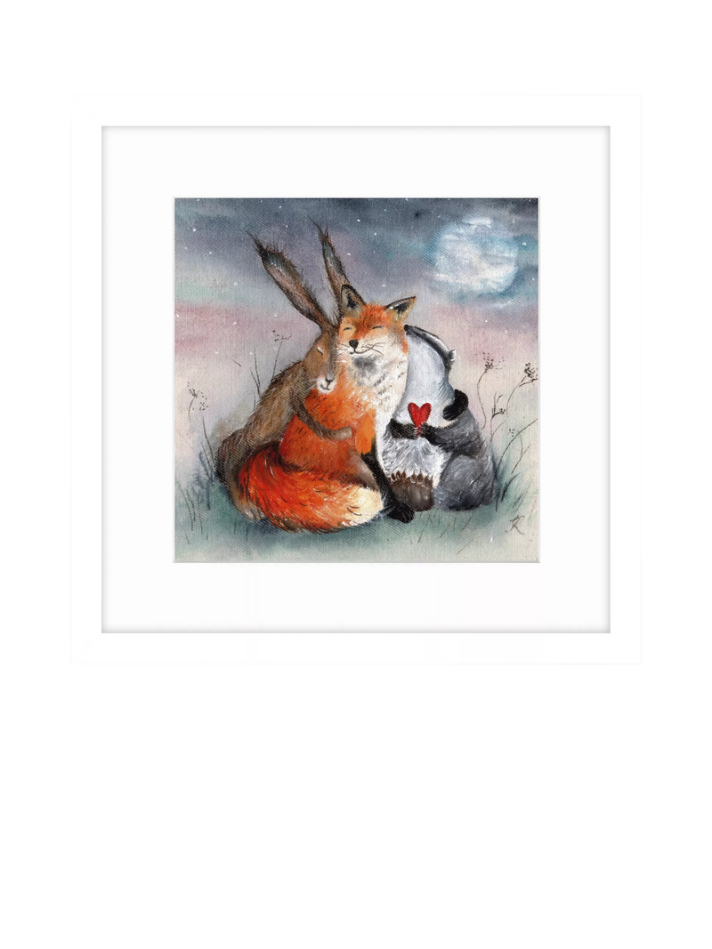 John Lewis Peace & Huggles framed print 43.5cm, UK version