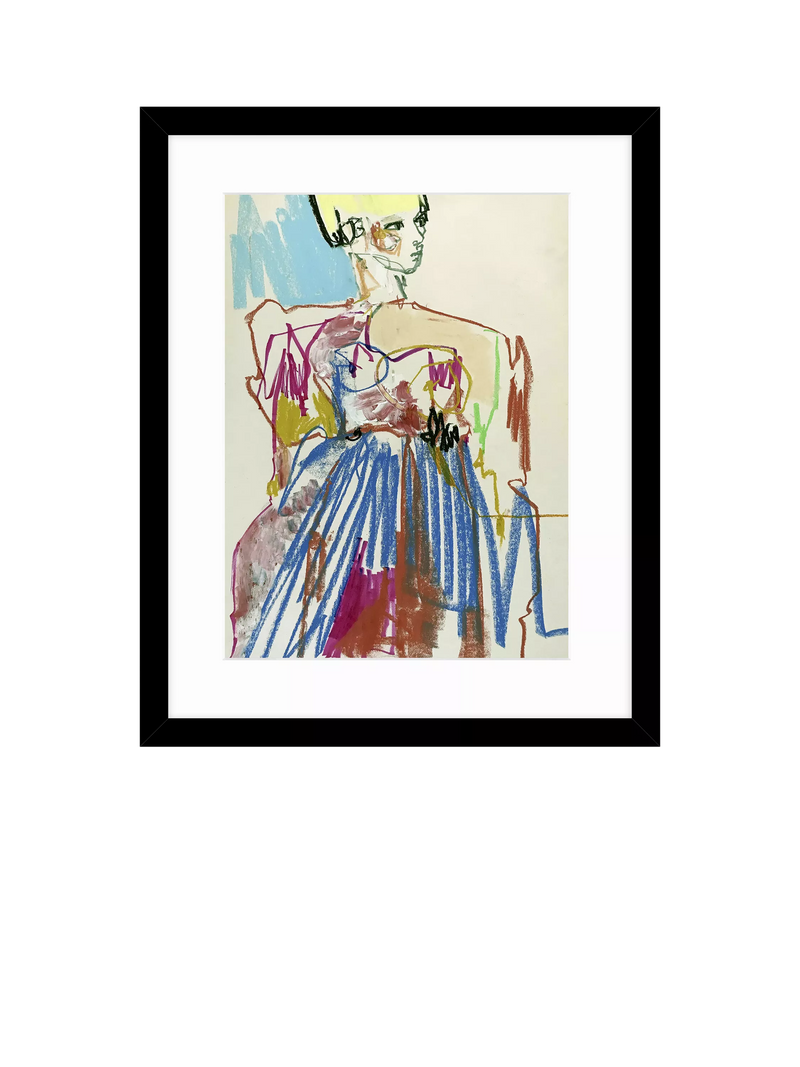 John Lewis Tony Green Camille framed print 53.5x43.5cm, imported from the UK