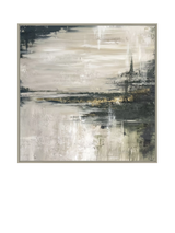 John Lewis John Lewis Yharnna 'Emerald' Framed Canvas Print, 104 x 104cm, Green- Buy online at McGrocer