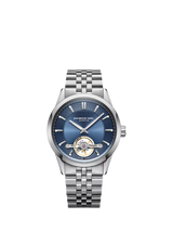John Lewis Raymond Weil Men's Freelancer 42mm Calibre RW1212 Automatic Bracelet Watch, Silver/Blue- Buy online at McGrocer
