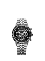 John Lewis Raymond Weil Freelancer Chronograph Automatic Men's Watch, Silver, 43.5mm- Buy online at McGrocer