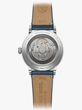 Raymond Weil Millesime automatic watch silver dial blue leather strap - British product