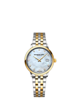 John Lewis Raymond Weil Toccata Mother of Pearl Diamond Bracelet Strap Watch 29mm- Buy online at McGrocer