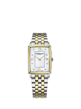 John Lewis Raymond Weil Toccata Men's 37mm Mother of Pearl Diamond Date Bracelet Strap Watch- Buy online at McGrocer
