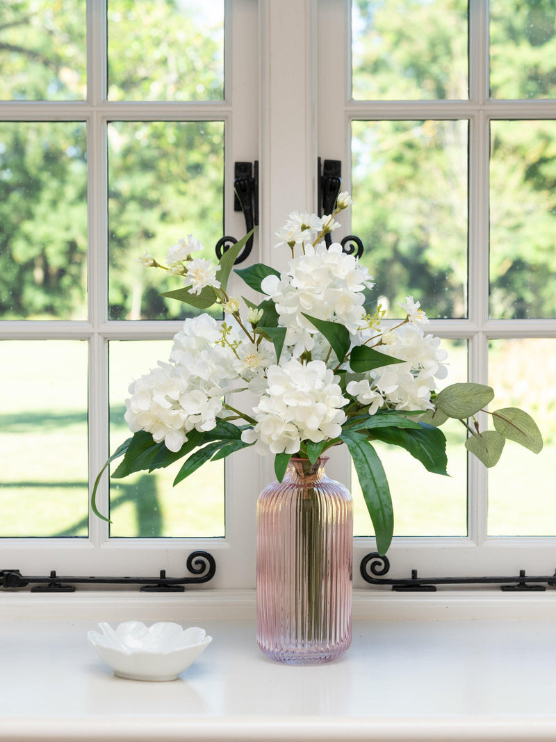 Floralsilk artificial hydrangea bouquet 50cm white (British brand)