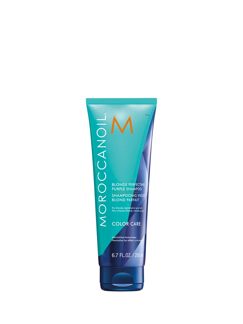 Moroccanoil Blond Perfecting Purple Shampoo 200ml, imported from the UK