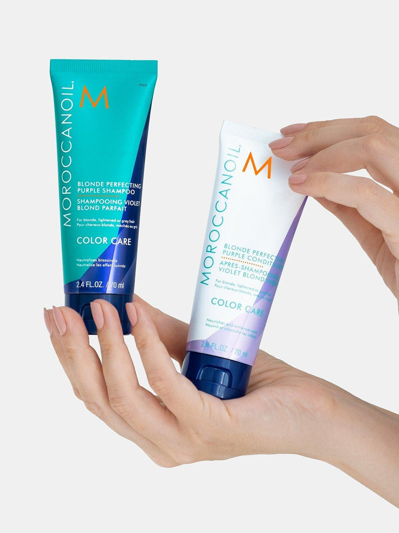 Moroccanoil Blond Perfecting Purple Shampoo 200ml, imported from the UK