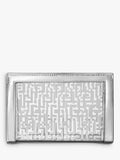 Trinny London Chepstow silver makeup bag (British brand)