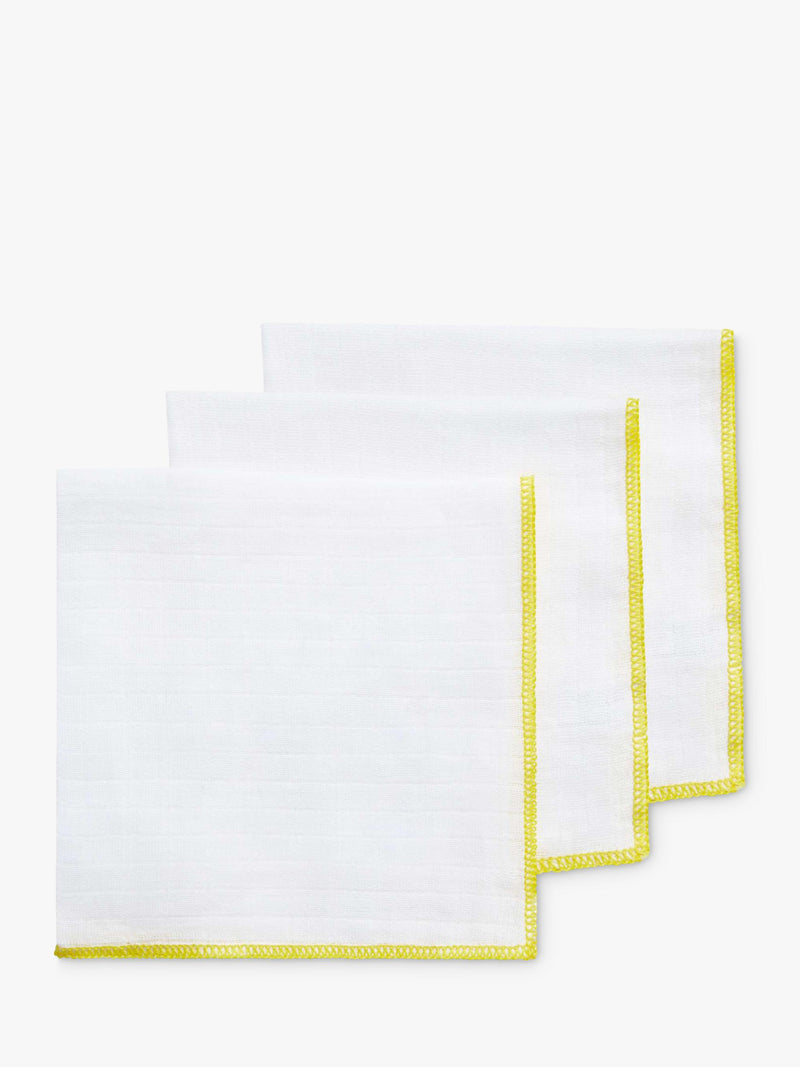 Trinny London T-Towels muslin cloths pack of 3 (British brand)