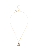 John Lewis Coach Cherry Cluster Pendant Chain Necklace Gold/Red- Buy online at McGrocer