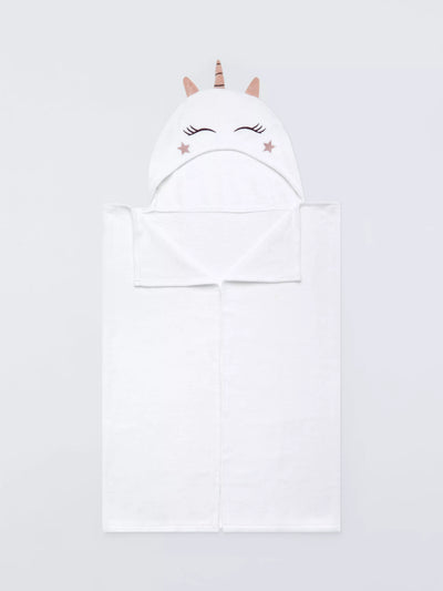 John Lewis John Lewis Baby Unicorn Hooded Towel White- Buy online at McGrocer