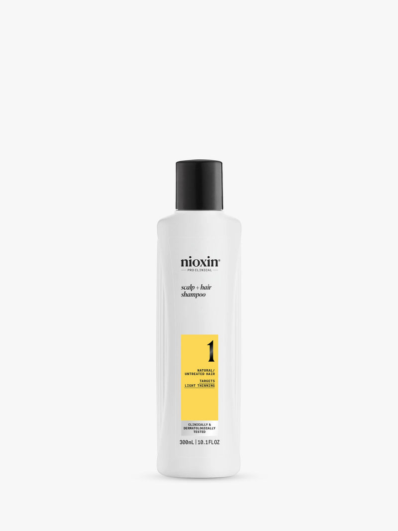 Nioxin thickening shampoo for natural hair with light thinning 300ml, imported from the UK