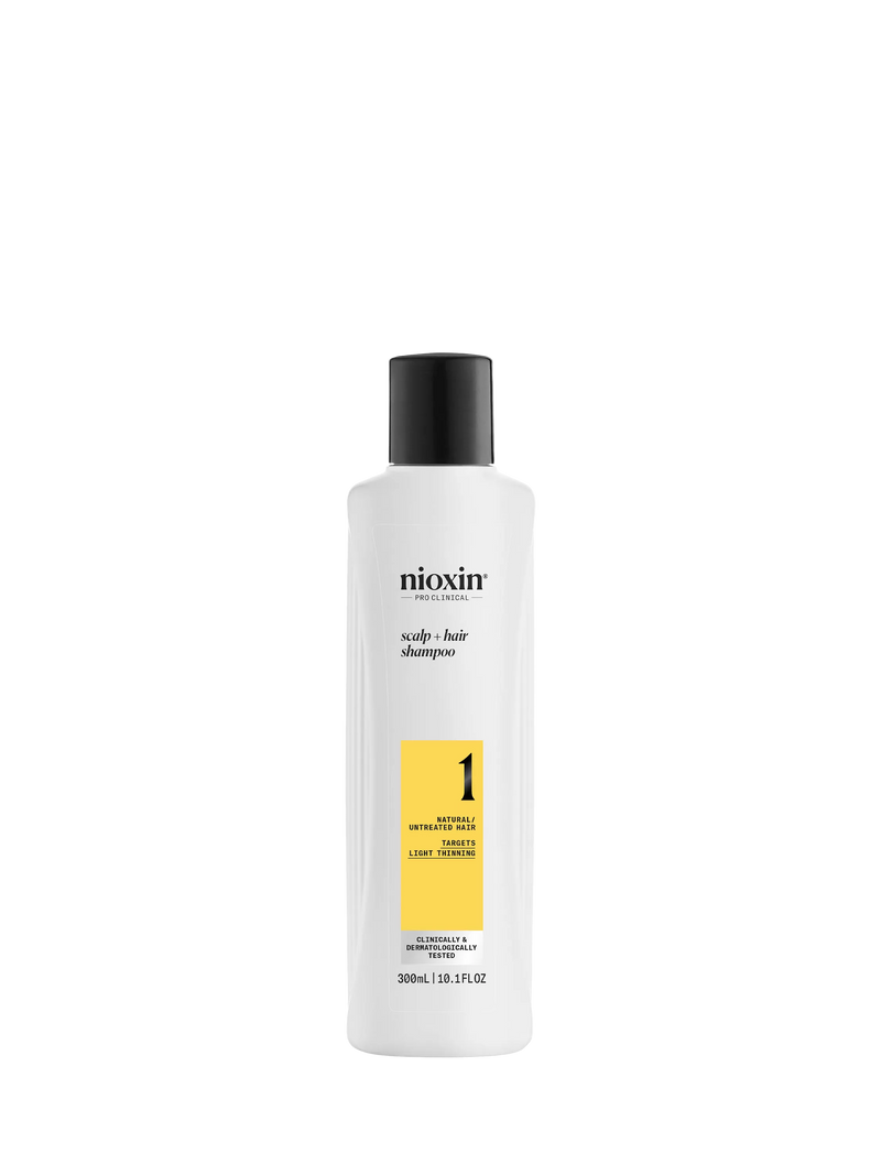 Nioxin thickening shampoo for natural hair with light thinning 300ml, imported from the UK