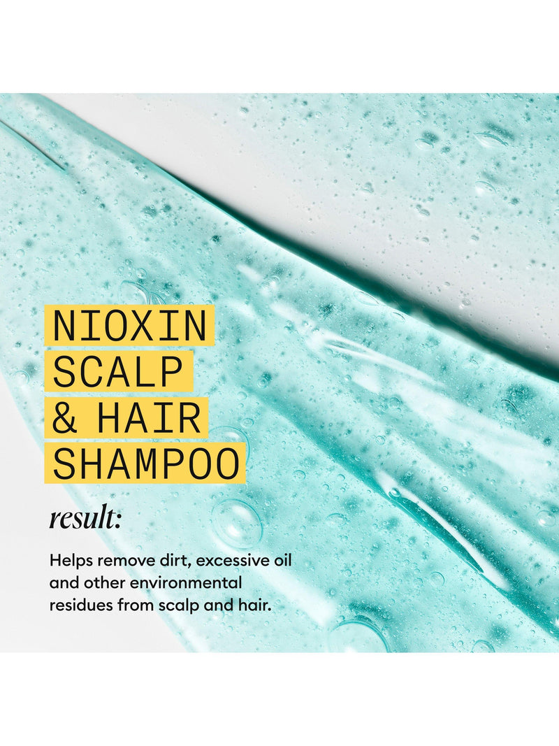 Nioxin thickening shampoo for natural hair with light thinning 300ml, imported from the UK