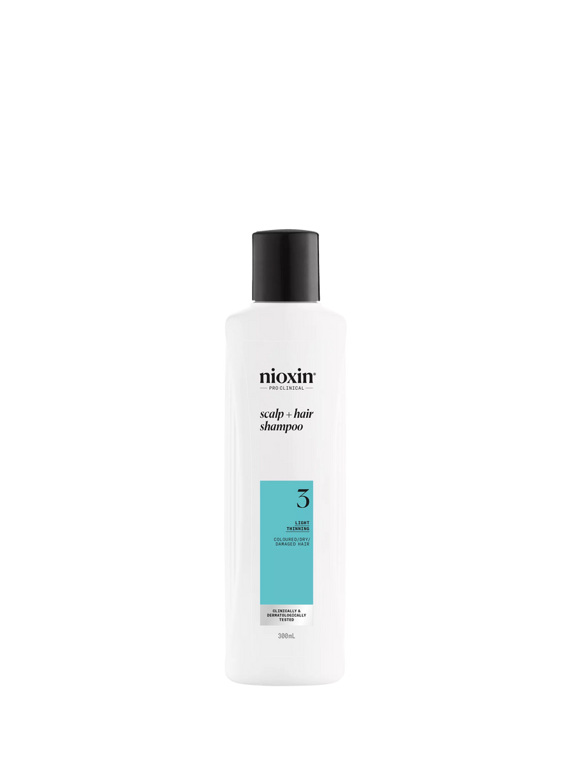 Nioxin System 3 Scalp & Hair Thickening Shampoo for coloured or dry damaged hair 300ml, imported from the UK