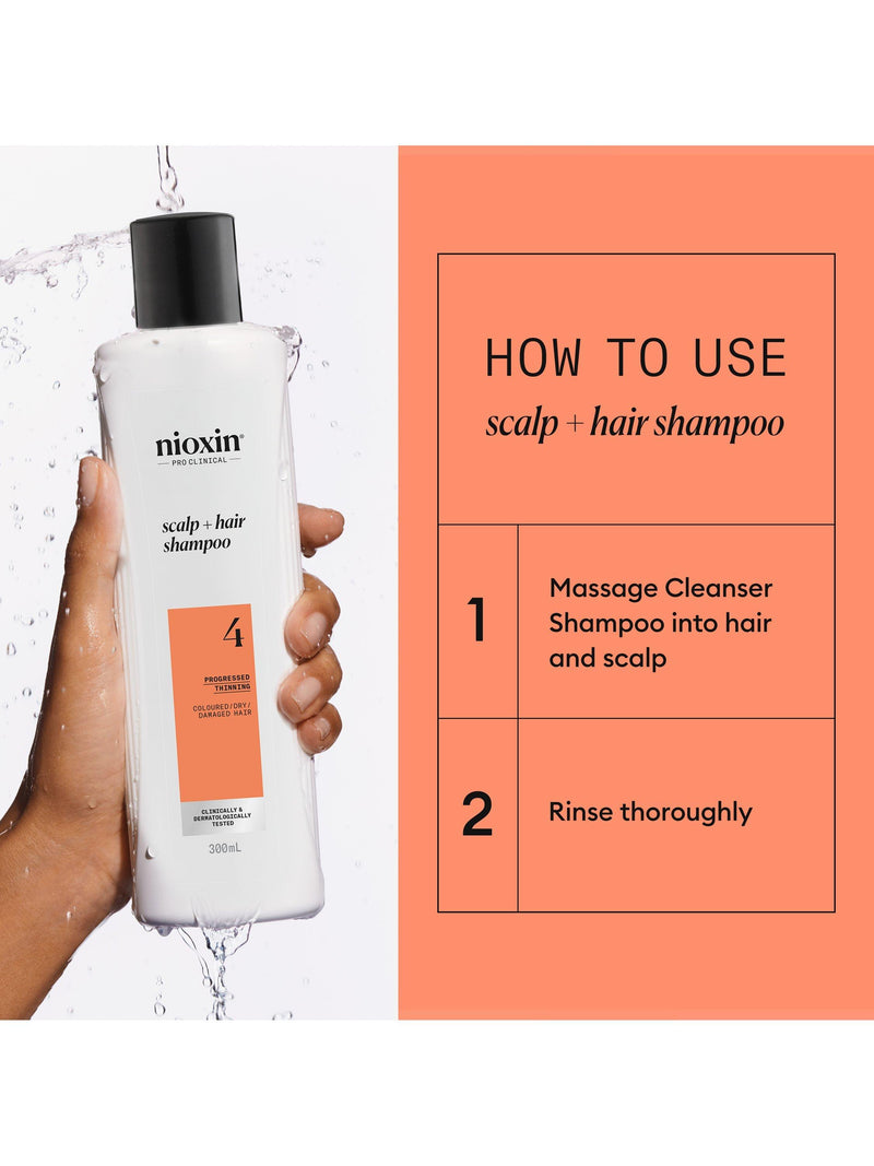 Nioxin thickening shampoo for coloured hair 300ml, imported from the UK