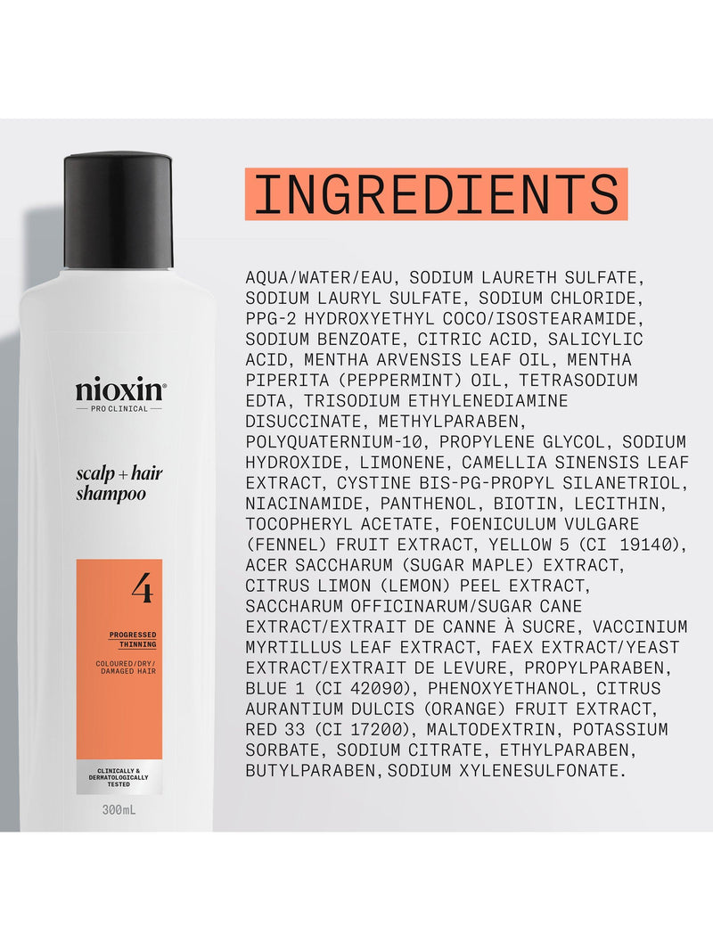 Nioxin thickening shampoo for coloured hair 300ml, imported from the UK