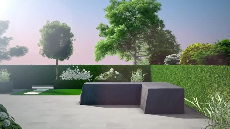Pacific garden bench cover anthracite 170x100cm, imported from the UK